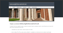 Desktop Screenshot of anglictina-samorin.sk