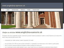 Tablet Screenshot of anglictina-samorin.sk